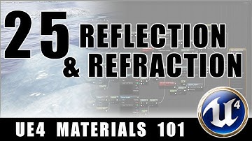 Water Reflection & Refraction Shader - UE4 Materials 101 - Episode 25