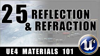 Water Reflection & Refraction Shader - UE4 Materials 101 - Episode 25