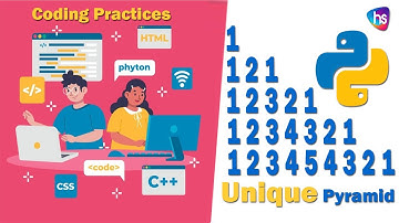 Python Unique Pyramid Numbers Pattern - Number Patterns in Python - Python Programming - Sekhar