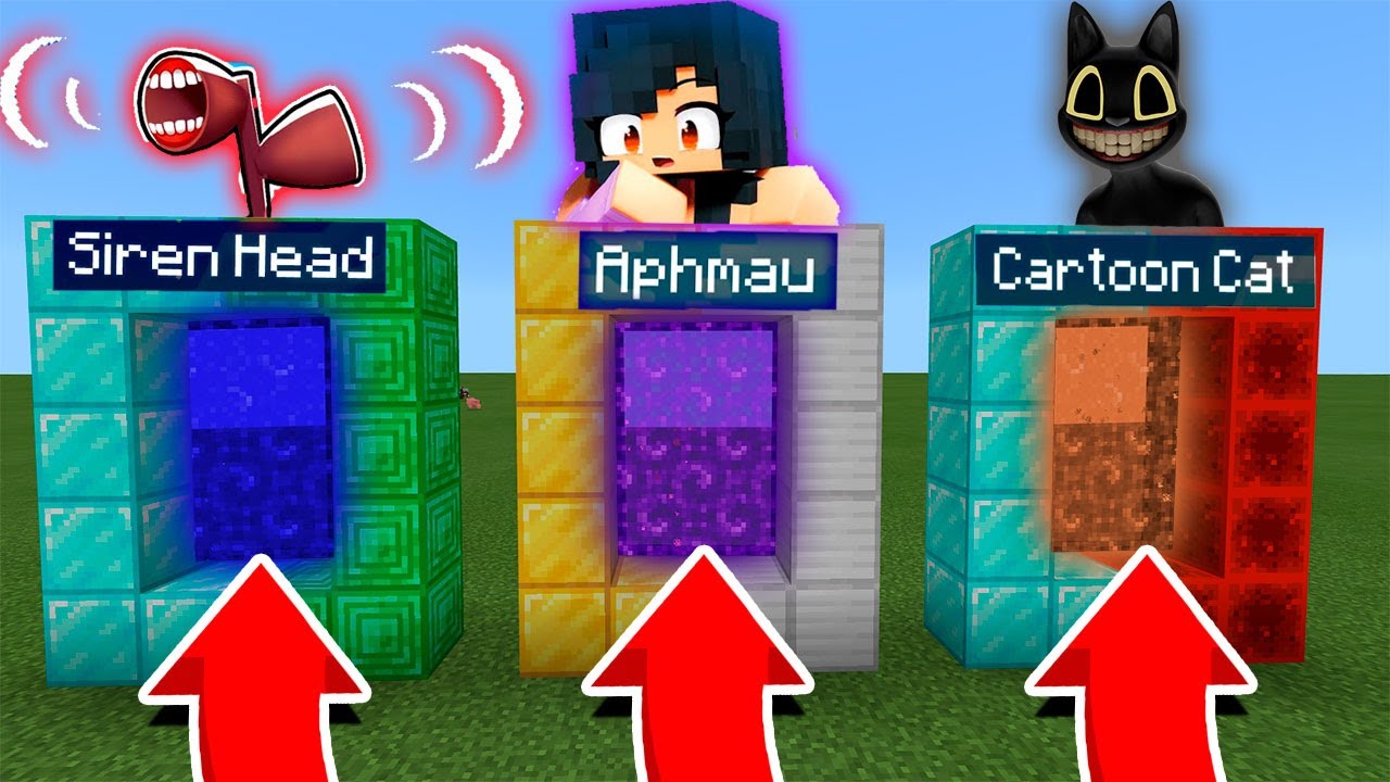 DO NOT CHOOSE THE WRONG PORTAL! (Aphmau, Siren Head & Cartoon Cat) in