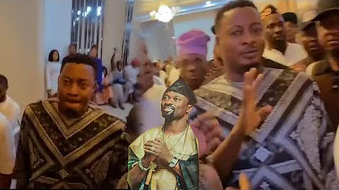 See how Taye Currency Surprise Sule Alao Malaika as his arrive to Malaika 50th Birthday Party