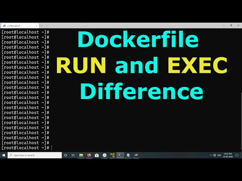 What is the difference between Docker RUN and EXEC commands