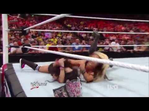 WWE Diva Kaitlyn Nip Slip Wardrobe Malfunction With Slow Motion