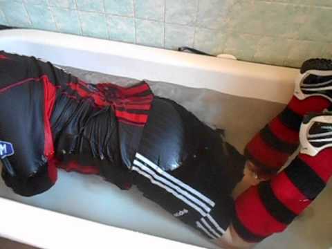 Getting Wet In Football Kit - YouTube