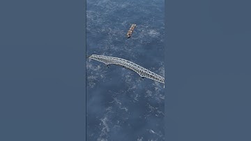 Animated simulation of the Dalí ship crashing into the Baltimore Maryland Bridge! #baltimore