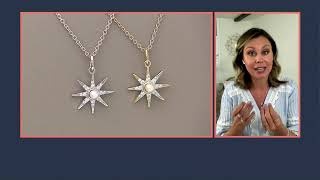 Diamonique x Jane Treacy Starburst Earrings or Necklace, Sterl on QVC