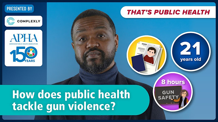 How does public health tackle gun violence? Episode 5 of "That's Public Health"