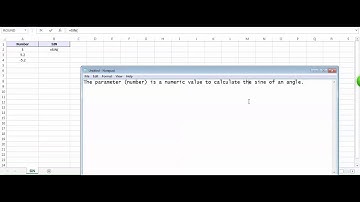 Excel SIN Function - How to use SIN Function