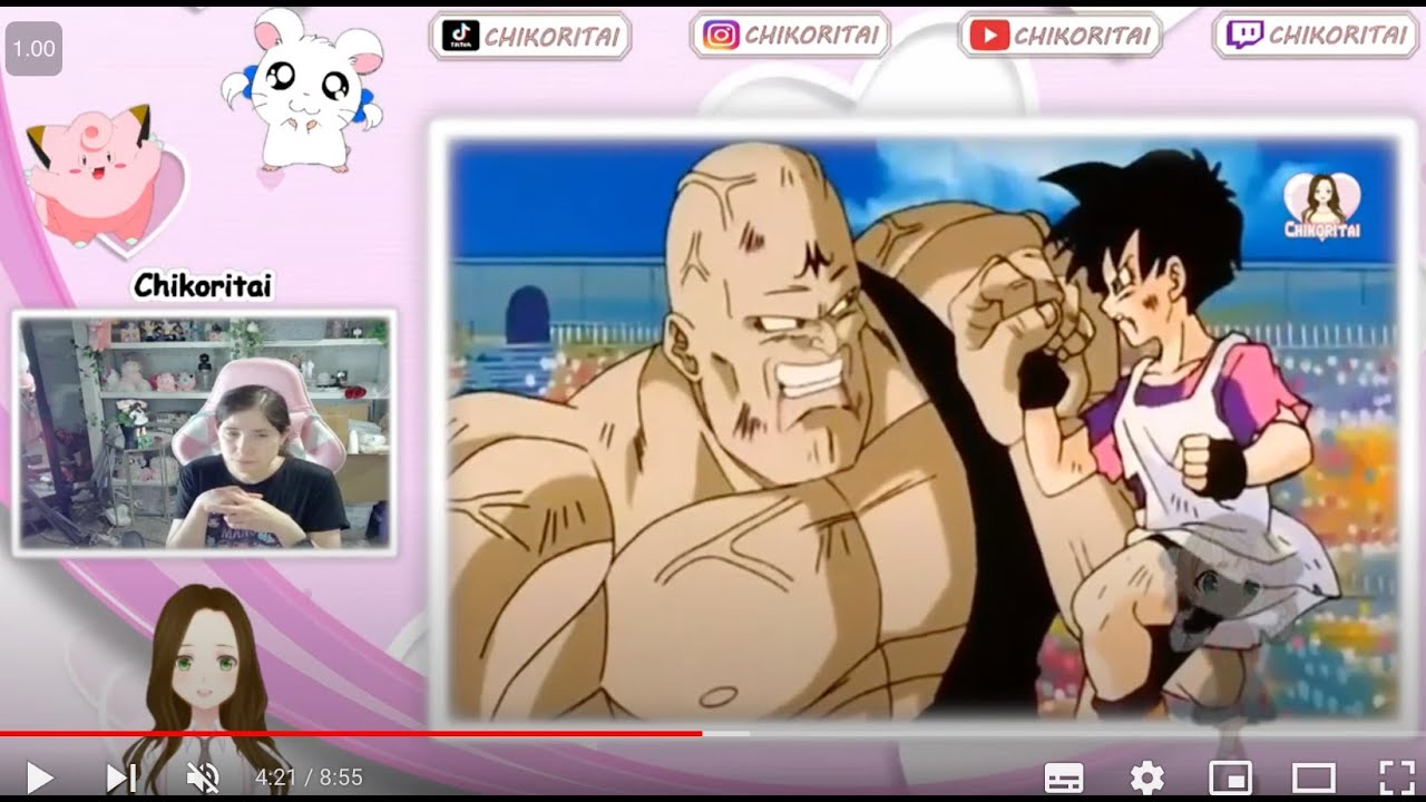 Reaccion Spopovich vs Videl Dragon ball z latino