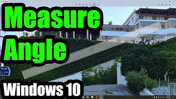 How to measure Angle (Windows 10, Snip & Sketch, Degrees, Win+Shift+S, Ruler)