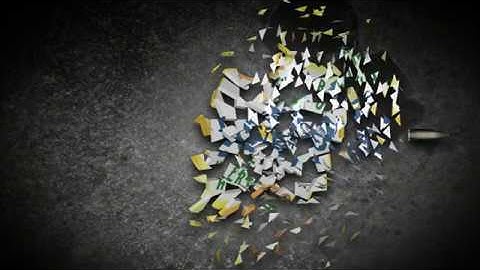 642  - Reverse Bullet Slow Motion Bullet Action powerfull Logo Reveal animation intro