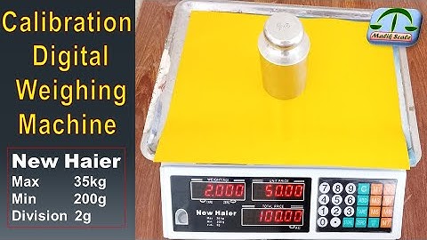 Procedure of Electric digital weighing scale 35kg_calibration computerized scale_By Malik Scale