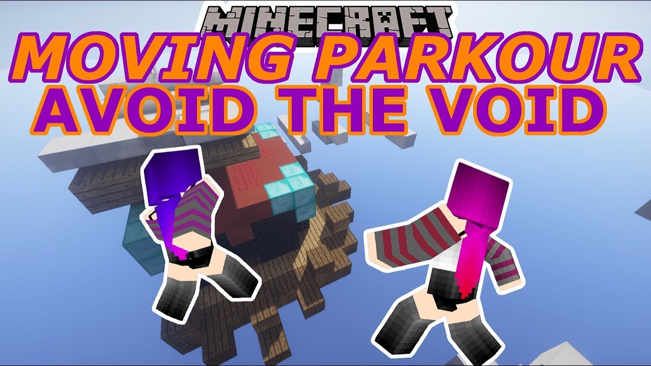 Minecraft: Moving Parkour / Avoid the Void! / Chunk Runner Parkour Map