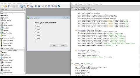 Radio bullets PyQt5 GUI