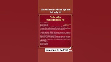 Văn khấn trước khi lau dọn bàn thờ