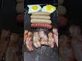 American Breakfast ASMR / crunchy bacon sausage hotdog egg / Pinoy Family in California #shorts