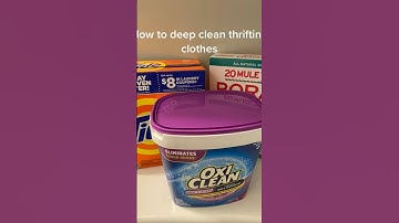 How to deep clean thrifting clothes. Wash first then use this stripping method