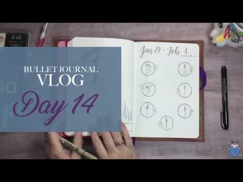Bullet Journal Vlog Day 14 - Getting Some Things Done Early - January 30, 2018 daily vlogs