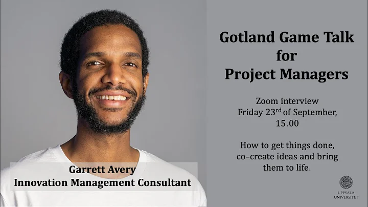 Gotland Game Talk for Project Managers with Garret...