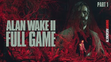ALAN WAKE 2 part 1 Gameplay Walkthrough FULL GAME 4K 60FPS PS5 No Commentary