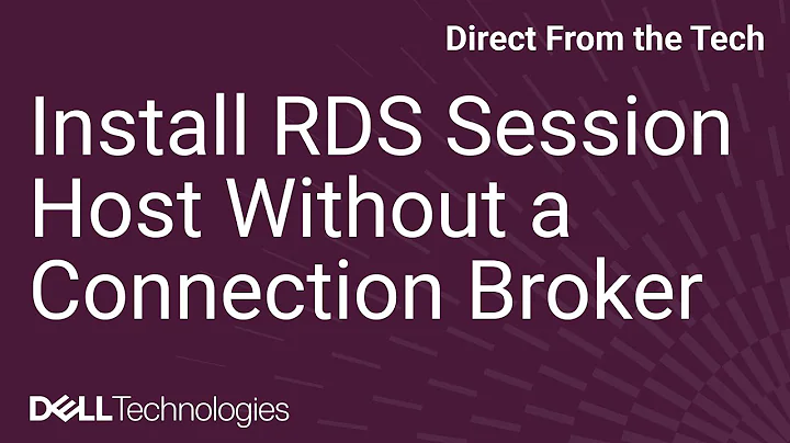 How to Install RDS Session Host Without a Connection Broker