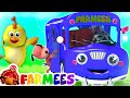 ホイールオンバス | こども のうた | 童謡 の動画 | Farmees Japan | アニメーション