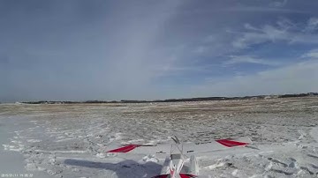 Apprentice S 15e with floats on snow