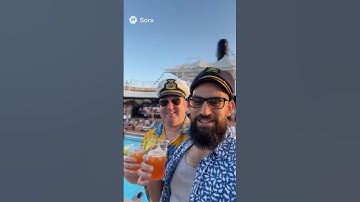 Het echte leven versus AI: Celebrity Cruises versus Carnival Sail Away Party! @ReallySteadyEddie