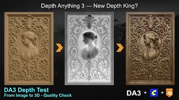 Depth Anything 3 — New Depth King? | Image to 3D Bas-Relief from a Single Image | ComfyUI + Blender
