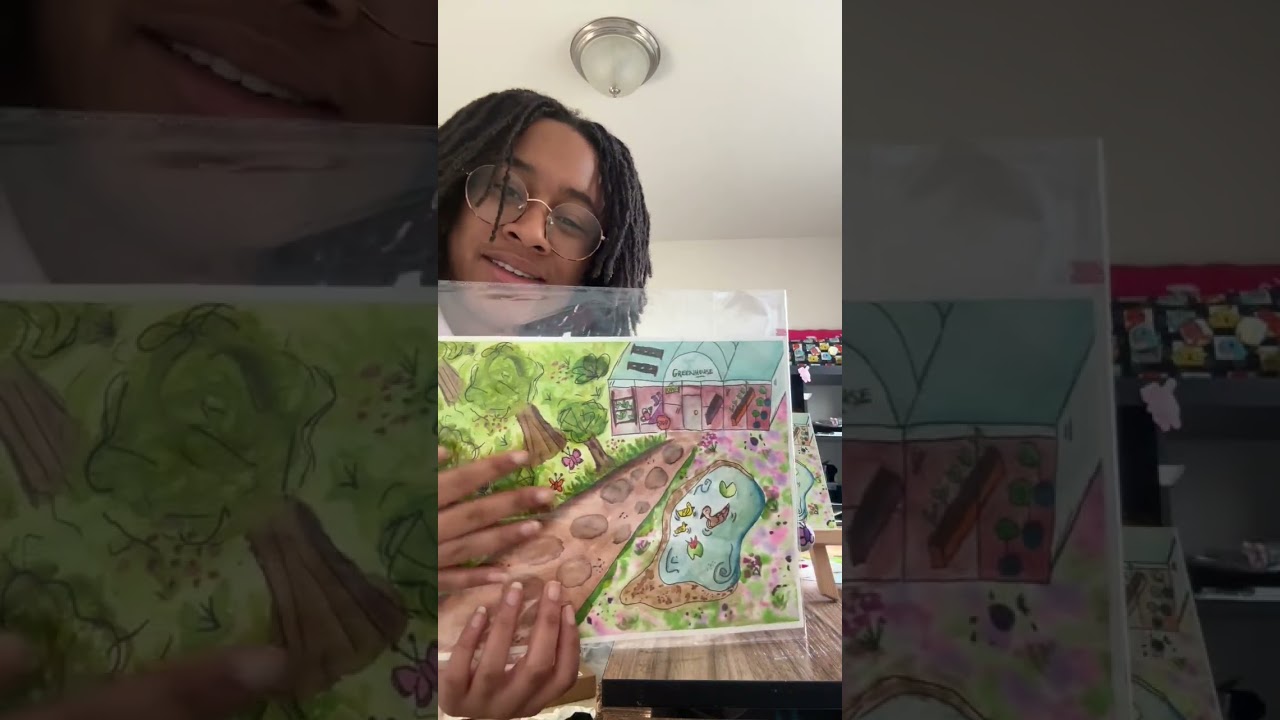 Addy’s print and magnet club for April! Excited to potentially win an original? 😊 -Addy