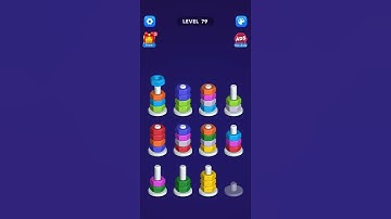 Nut sort puzzle level 79 #games #nutpuzzle