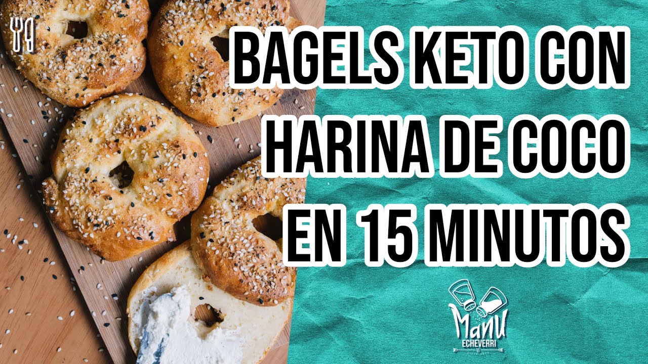 🥯 BAGELS KETO CON HARINA DE COCO EN 15 MINUTOS KETO BAGELS WITH