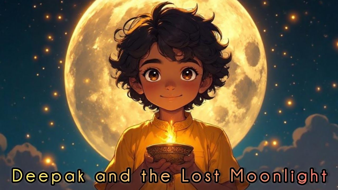 Deepak and the Lost Moonlight | story for kids in hindi