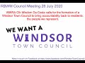 Cllr Wisdom Da Costa speaking in favour of a Windsor Town Council
