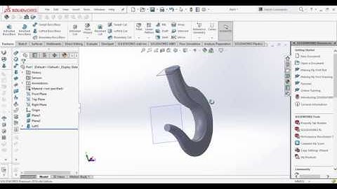crane Hook modeling in SOLIDWORKS