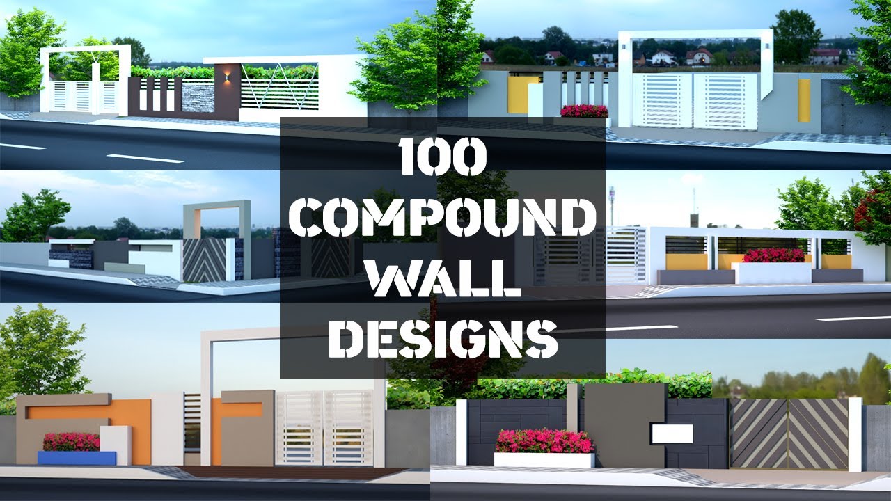 Top 100+ Modern Compound Wall Designs and Boundary Wall Design Ideas