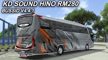 KODENAME GELUID HINO RM 280 | BUSSID V4.4.1