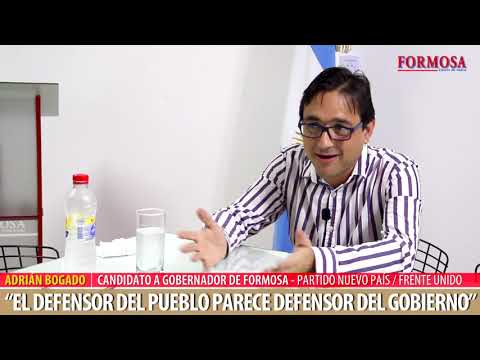 Adrián Bogado - Candidato a gobernador de Formosa