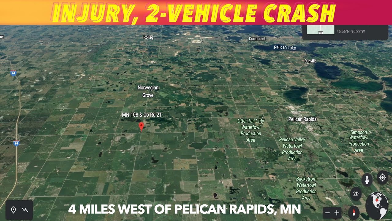 Two Vehicle Injury Crash Near Pelican Rapids, MN YouTube