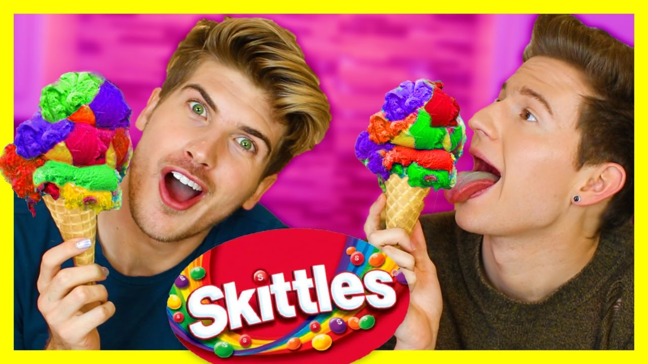 SKITTLES ICE-CREAM DIY w/Ricky Dillon