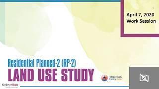Hillsborough County Residential Planned-2 (RP-2) Workshop Presentation April 7, 2020