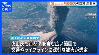 富士山の火山弾② A major eruption of Mount Fuji could cause serious damage to