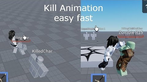 How to make Kill Animation in roblox studio fast easy