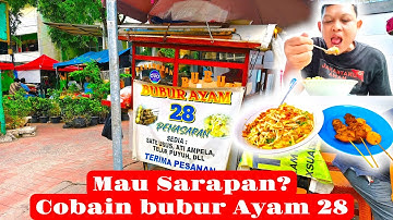 Bubur Ayam 28 Penasaran Pasar Grogol Jakarta Barat: Sarapan Maknyusss‼️
