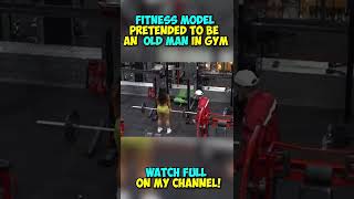 Old Man Pranks Girls In Gym