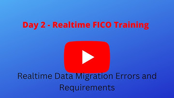 Day 2 - Data Migration # Realtime FICO Training# # Best FICO YouTube Channel # Realtime SAP FICO.