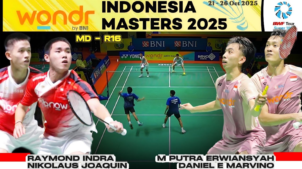 Raymond Indra/Nikolaus Joaquin vs Putra Erwiansyah/Daniel Marvino | Indonesia Master 2025 Super 100