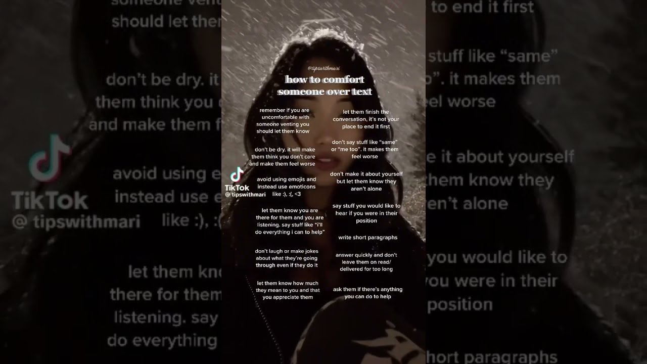 How To Comfort Someone Through Text Damselplot Tips Advice Viral Shorts