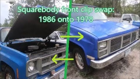 1978 GMC squarebody crew cab front clip swap [rebuild part 2]