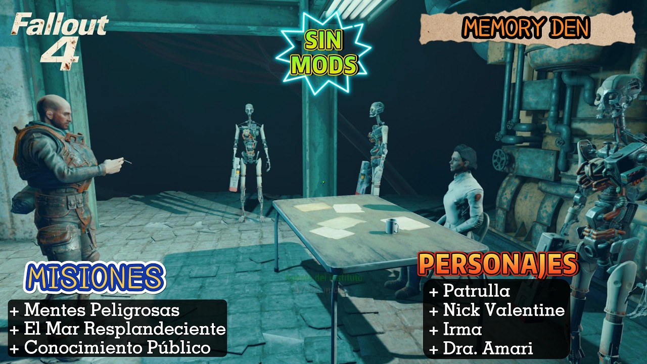 Fallout 4 | Sin MODS. 📕📚 Misiones - Mentes Peligrosas. El Mar ...